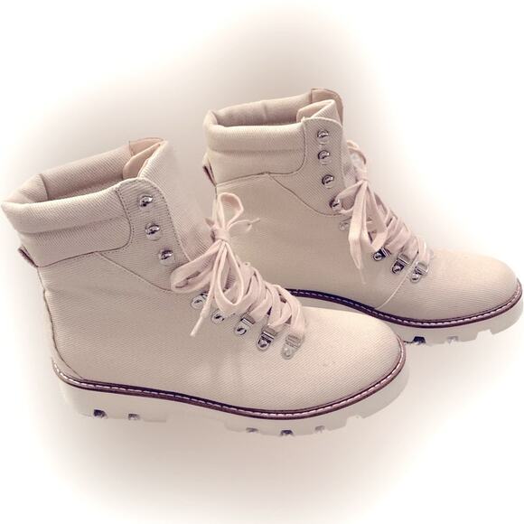 Mi.iM Shoes - MI.IM CHUNKY SOLE WOMEN’S BOOTS, Street Wear, Gorpcore CANVAS UPPER, Sz. 8.5,